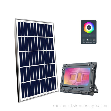 Solar Powered LED Spotlight for Outdoor Lighting with Reflector